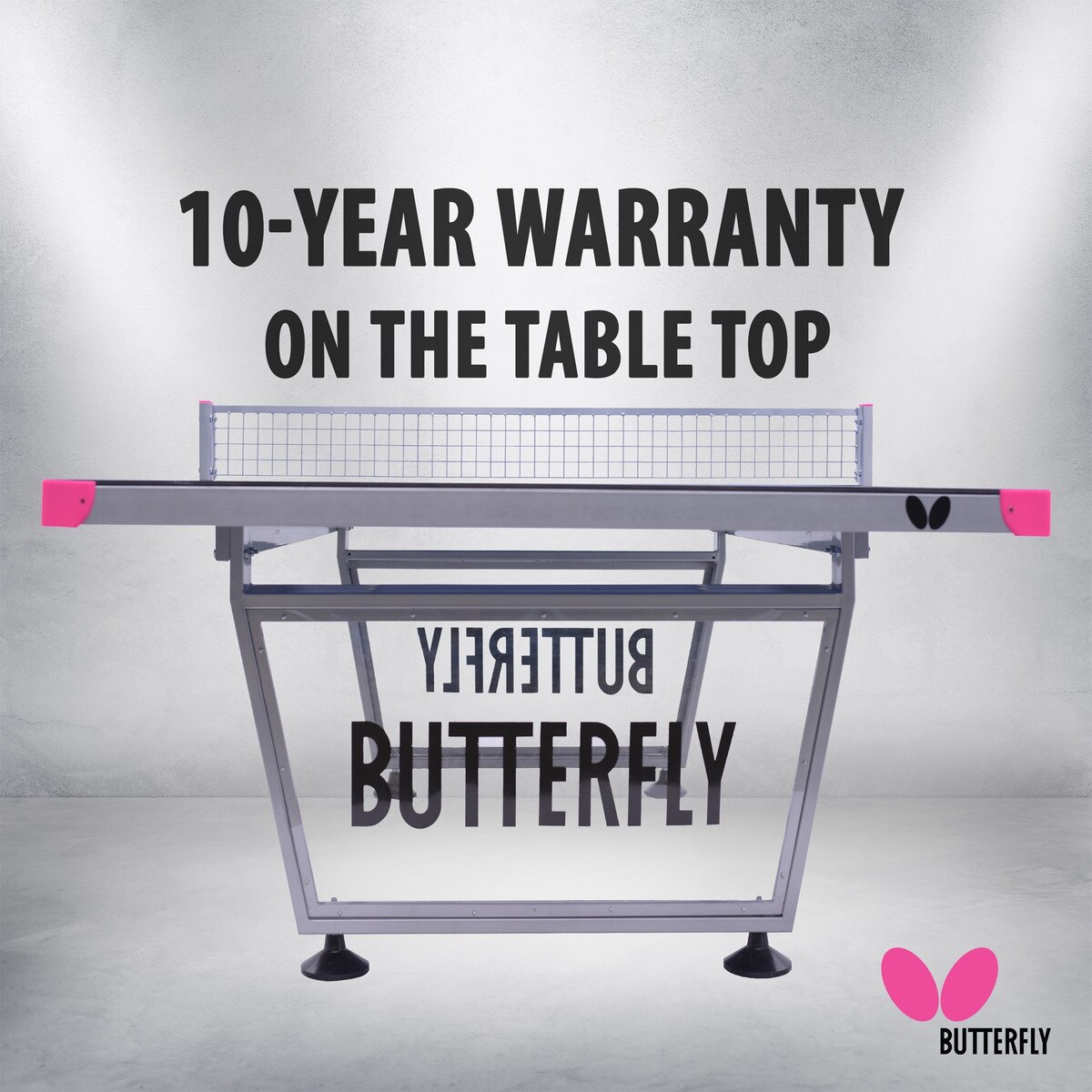 Butterfly Park Outdoor Ping Pong Table: 10 Year Warranty